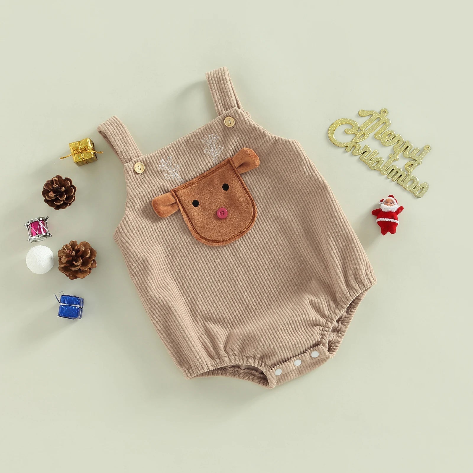 Christmas Overall Romper | Unique Design, Comfortable Fit