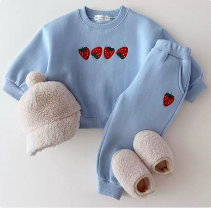 Strawberry Print Sweater | Comfy 100% Cotton Casual Wear