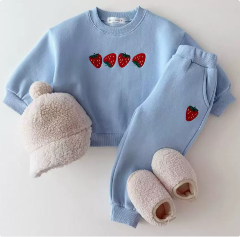 Strawberry Print Sweater | Comfy 100% Cotton Casual Wear