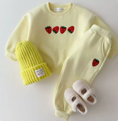 Strawberry Print Sweater | Comfy 100% Cotton Casual Wear