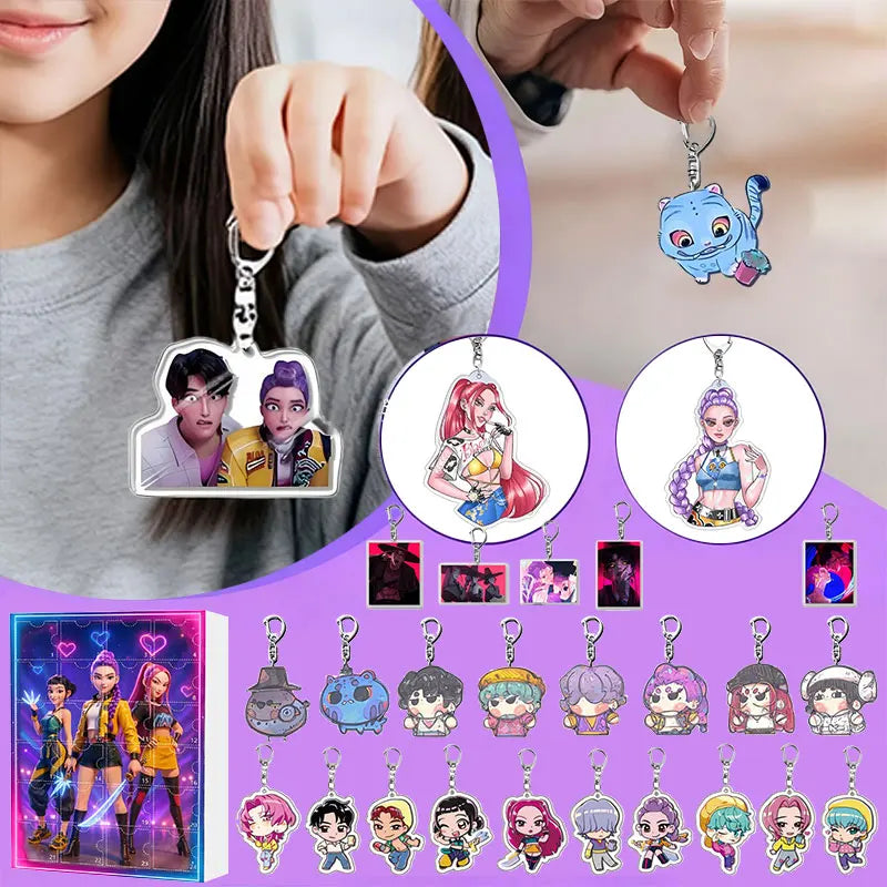 K-Pop Advent Calendar | 24 Exclusive Demon Keychains
