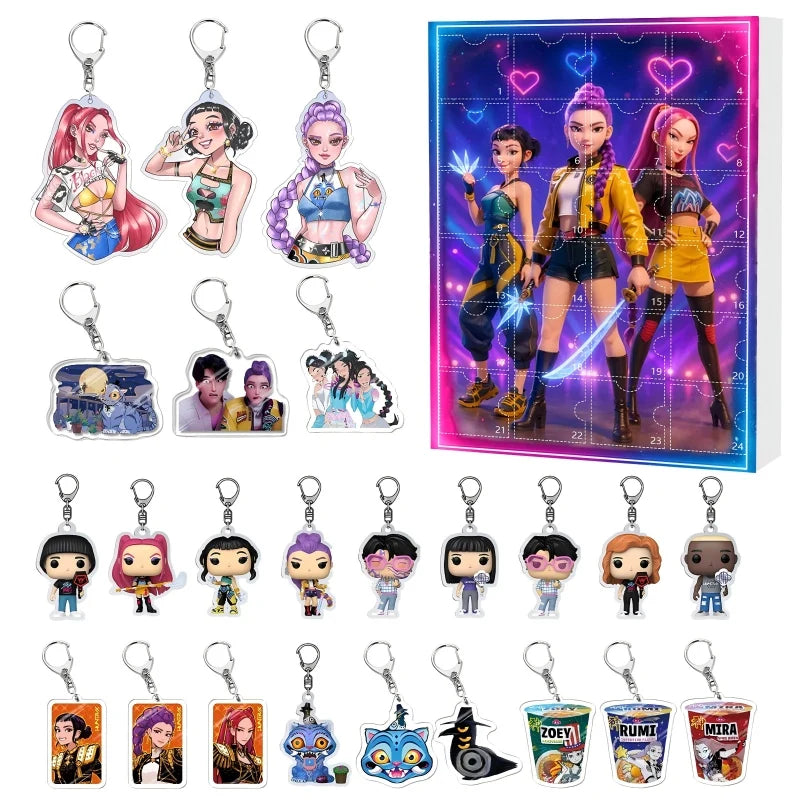 K-Pop Advent Calendar | 24 Exclusive Demon Keychains