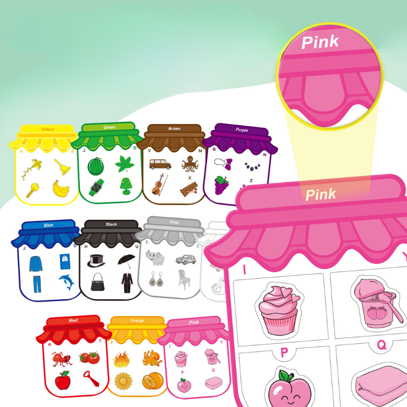 Montessori Learning Magnets | Colorful Play for Skill Development