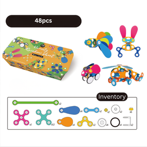 Magnetic Building Kit for Kids | Travel-Friendly STEM Learning Toy
