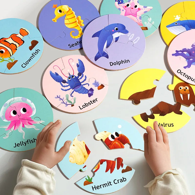 Animal Puzzle for Kids | 3-Piece Learning Toy for Creativity