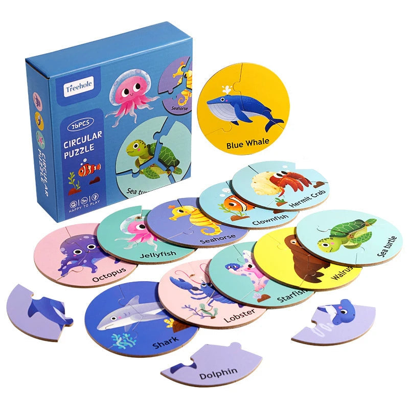 Animal Puzzle for Kids | 3-Piece Learning Toy for Creativity