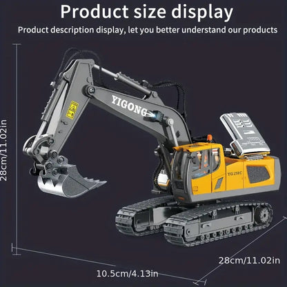 RC Excavator Toy | 11 Functions for Realistic Play