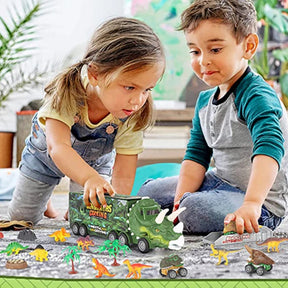 Dinosaur Transport Truck | Mini Cars with Lights and Sounds