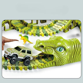 Dinosaur Train Track Set | Clickable Rails and Figures for Imaginative Play