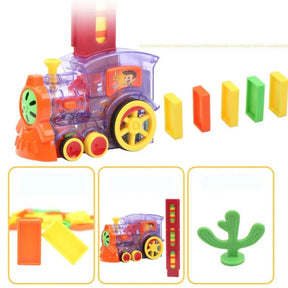 Automatic Domino Train Toy | Lights, Sounds, and Easy Play