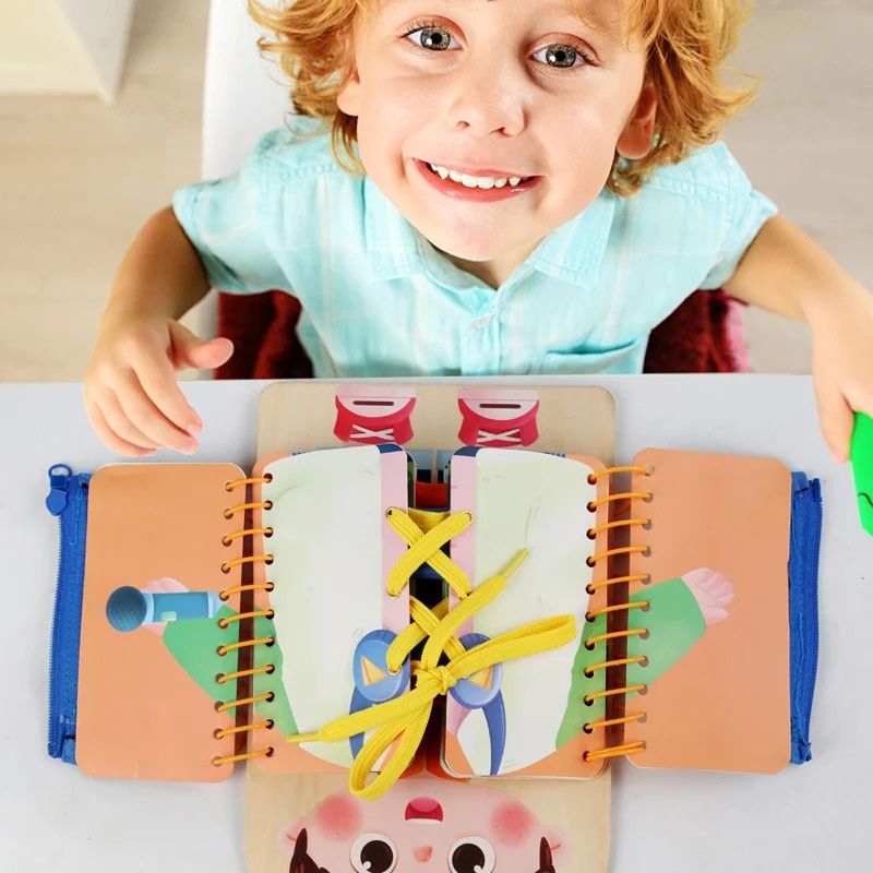 Montessori Dressing Board for Kids | Fun Learning Tool for Independence