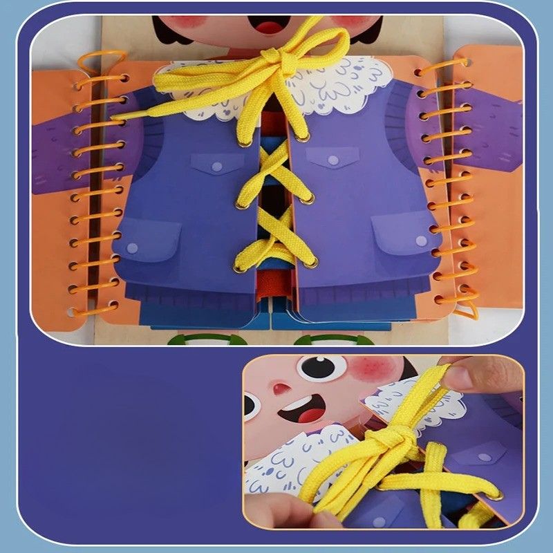 Montessori Dressing Board for Kids | Fun Learning Tool for Independence