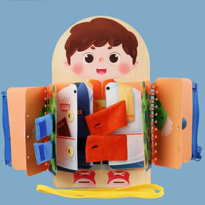 Montessori Dressing Board for Kids | Fun Learning Tool for Independence
