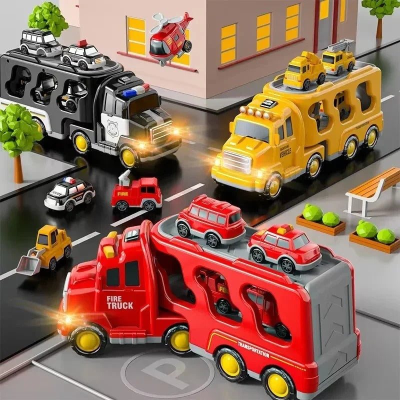 Kids Car City Playset | Interactive Roads, Vehicles & Sounds