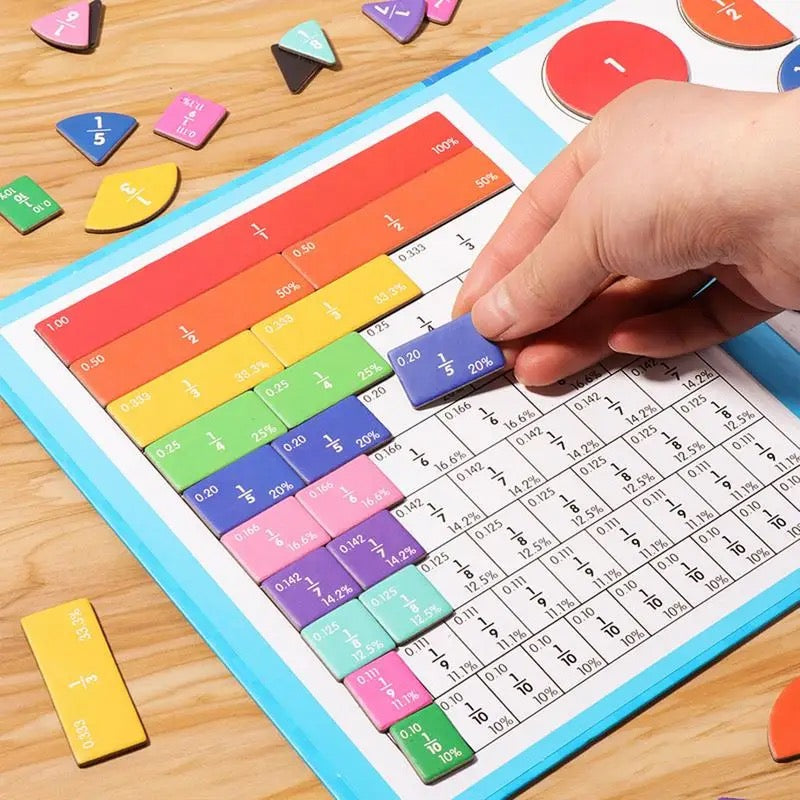 Magnetic Fraction Learning Board | Interactive Math Toy for Kids