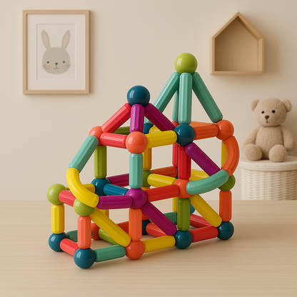 Magnetic Building Sticks | Creative Eco-Friendly Educational Toy