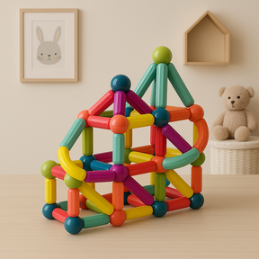 Magnetic Building Sticks | Creative Eco-Friendly Educational Toy