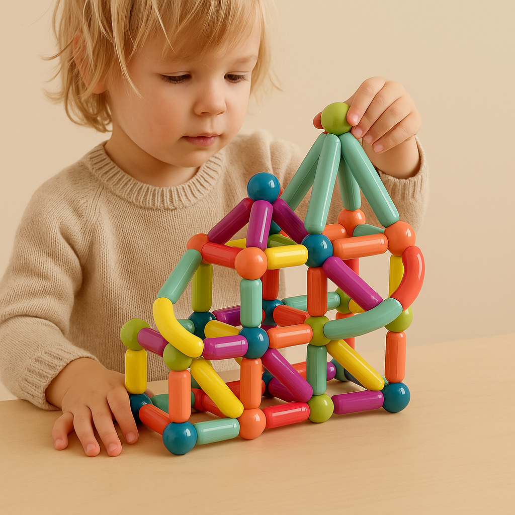 Magnetic Building Sticks | Creative Eco-Friendly Educational Toy