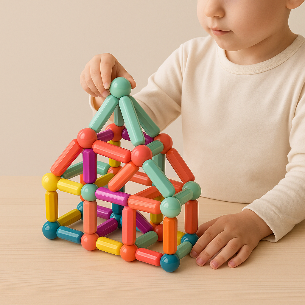 Magnetic Building Sticks | Creative Eco-Friendly Educational Toy