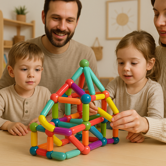 Magnetic Building Sticks | Creative Eco-Friendly Educational Toy