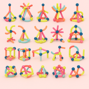 Magnetic Building Sticks | Creative Eco-Friendly Educational Toy