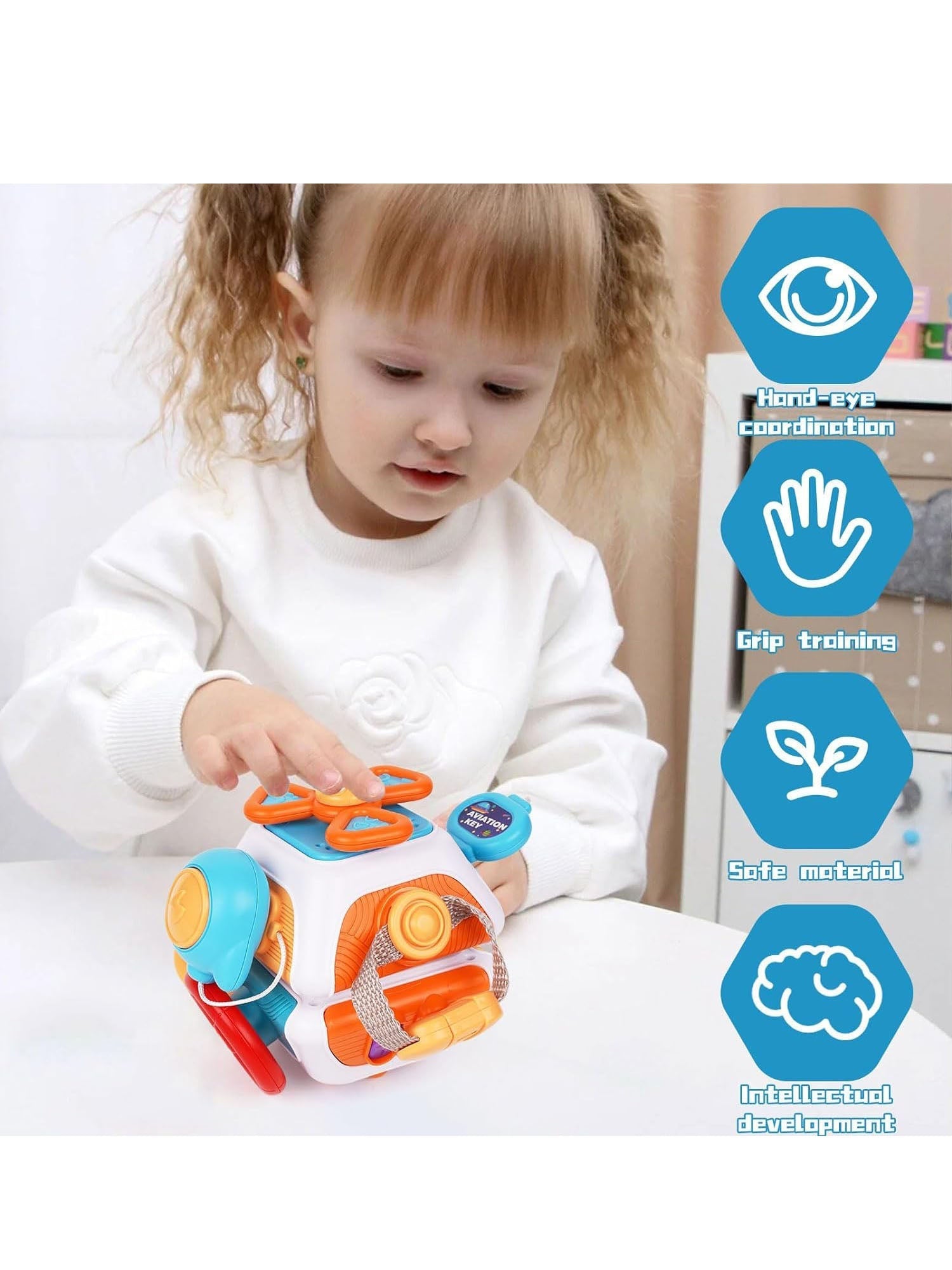 Montessori Educational Toy Cube | Develops Motor Skills for Ages 1-4
