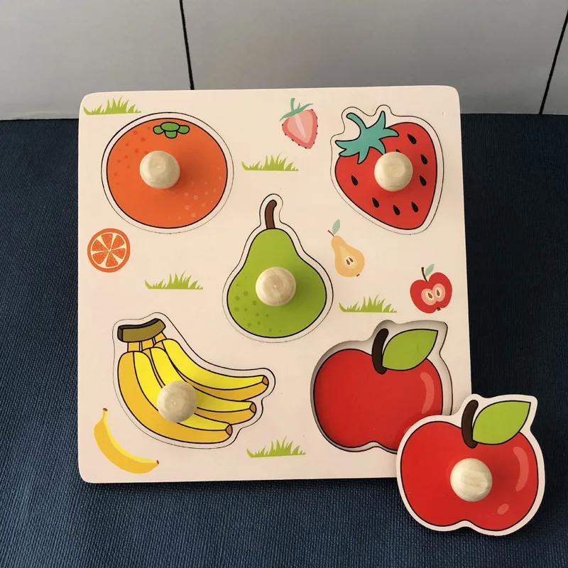 Wooden Fruit Puzzle for Kids | Boosts Cognitive Growth and Fine Motor Skills