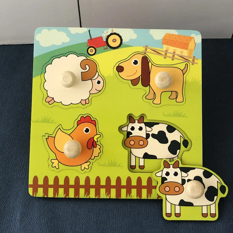 Wooden Fruit Puzzle for Kids | Boosts Cognitive Growth and Fine Motor Skills