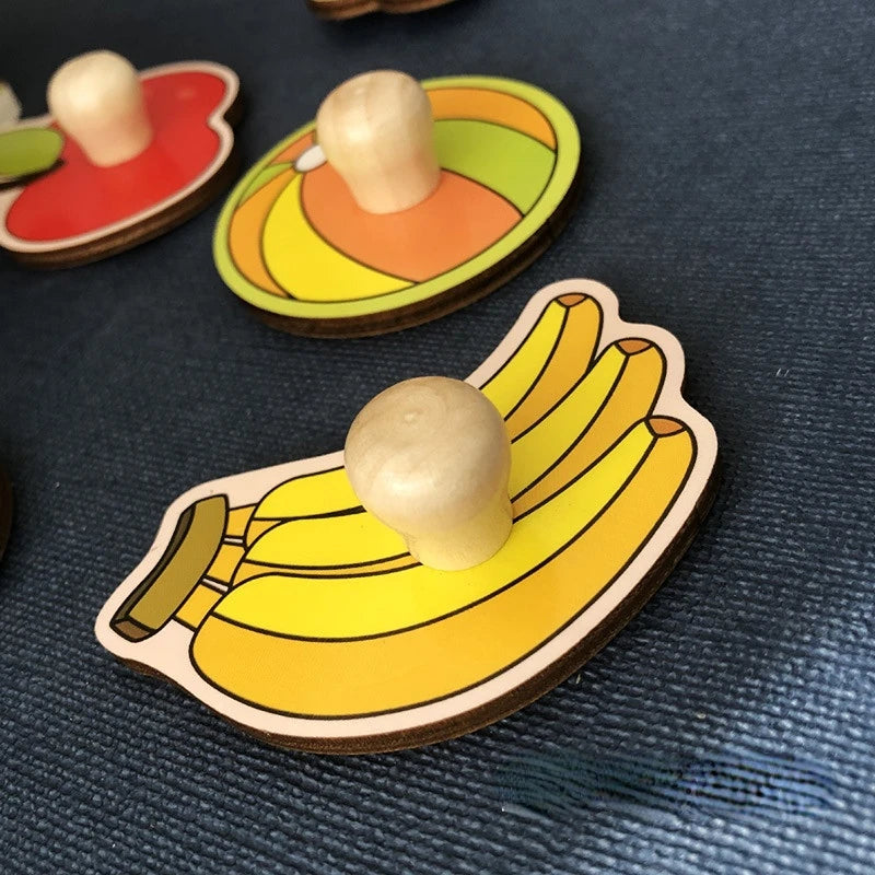 Wooden Fruit Puzzle for Kids | Boosts Cognitive Growth and Fine Motor Skills