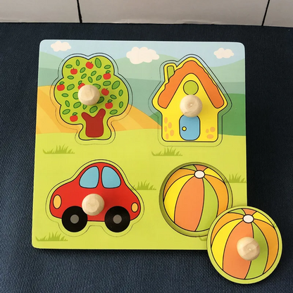Wooden Fruit Puzzle for Kids | Boosts Cognitive Growth and Fine Motor Skills