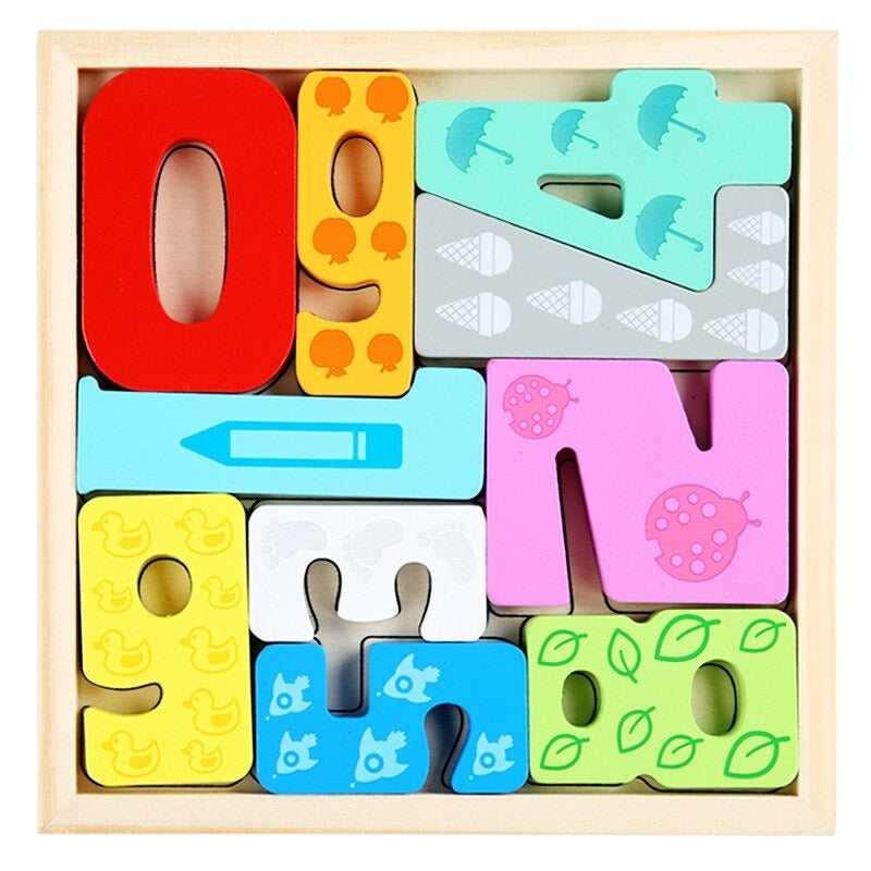 Wooden Shape Puzzle for Kids | Safe Motor Skills Development