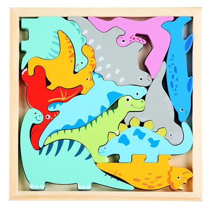 Wooden Shape Puzzle for Kids | Safe Motor Skills Development