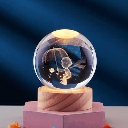 3D Night Lamp | Stylish USB Crystal Lighting