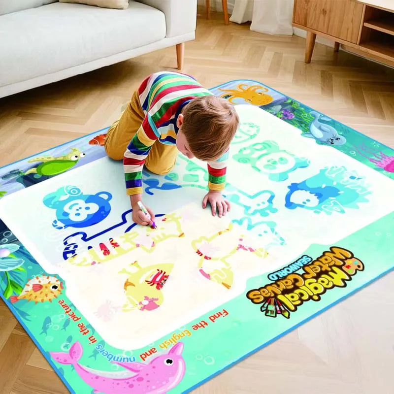 Extra Large Water Drawing Mat | Non-Toxic, Mess-Free Creative Fun