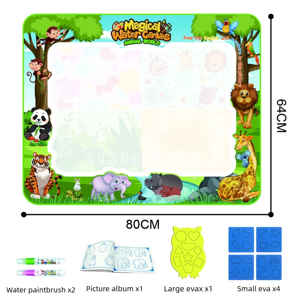 Extra Large Water Drawing Mat | Non-Toxic, Mess-Free Creative Fun