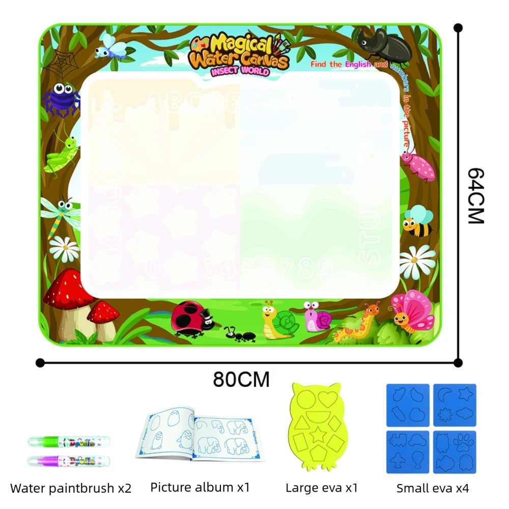 Extra Large Water Drawing Mat | Non-Toxic, Mess-Free Creative Fun