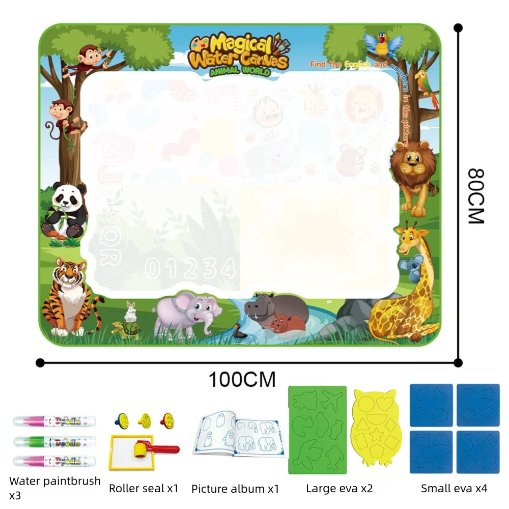 Extra Large Water Drawing Mat | Non-Toxic, Mess-Free Creative Fun