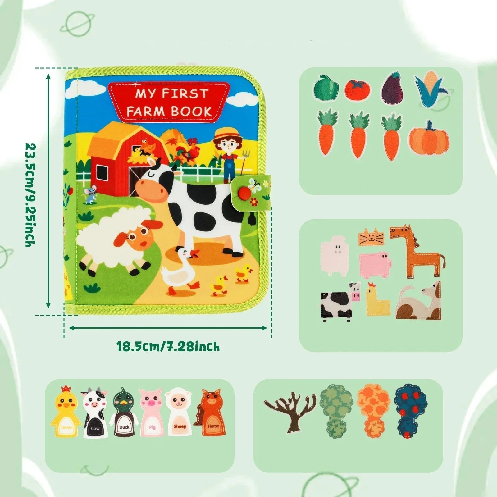 Farm Animal Learning Book | Interactive Fun for Early Readers