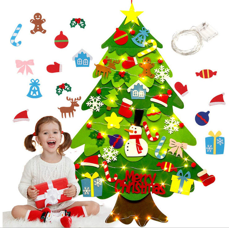 Interactive Felt Christmas Tree | Safe, Creative Holiday Fun for Kids