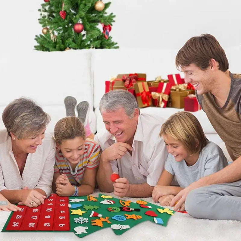 Advent Calendar for Christmas Countdown | 24 Fillable Pockets for Surprises