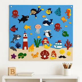 Felt Storyboard Set | Movable Animal Characters for Imaginative Play