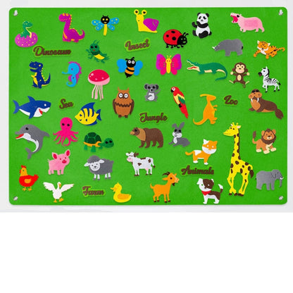 Felt Storyboard Set | Movable Animal Characters for Imaginative Play