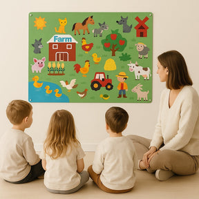 Felt Storyboard Set | Movable Animal Characters for Imaginative Play