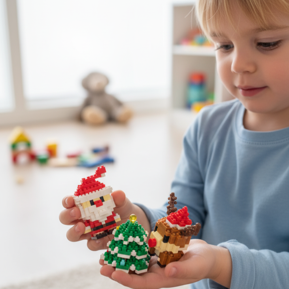 Mini Holiday Building Set | Fun Family Activity with Festive Characters
