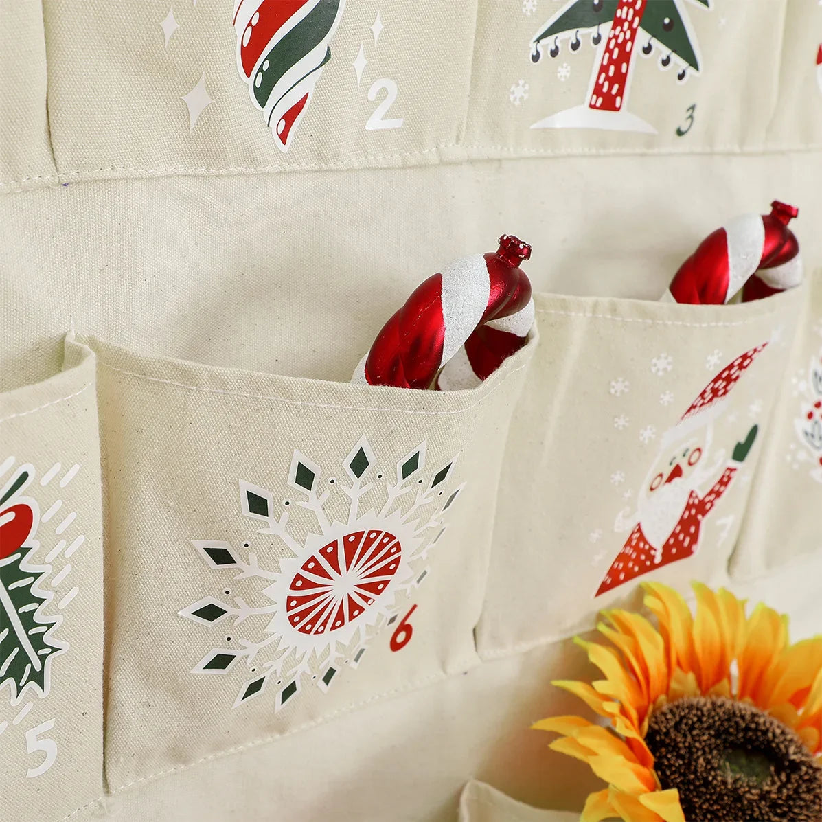 Interactive Advent Calendar | Colorful Design with Large Pockets