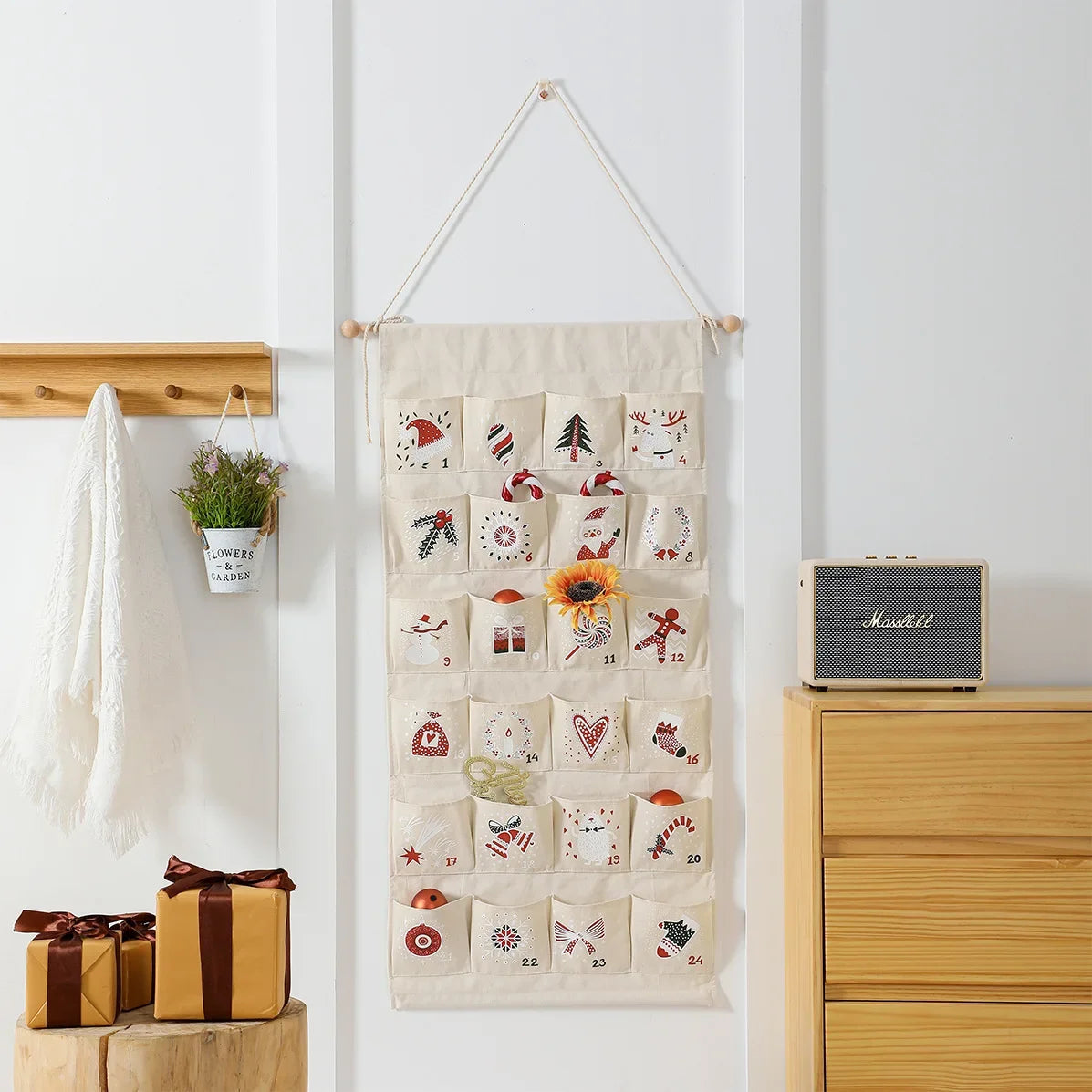 Interactive Advent Calendar | Colorful Design with Large Pockets