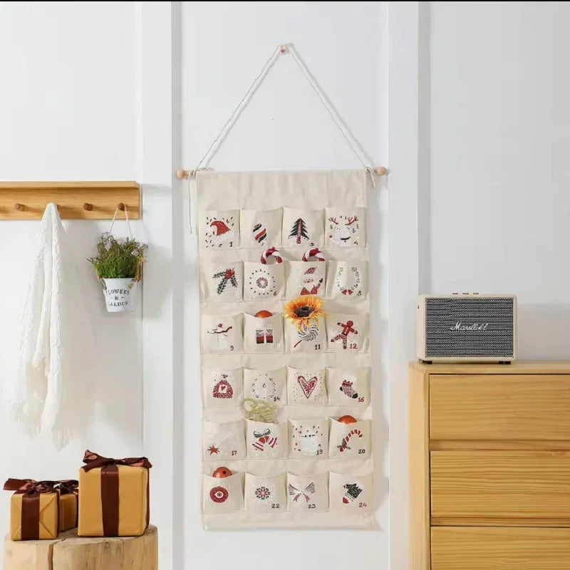 Advent Calendar with Large Pockets | Interactive Countdown for Kids
