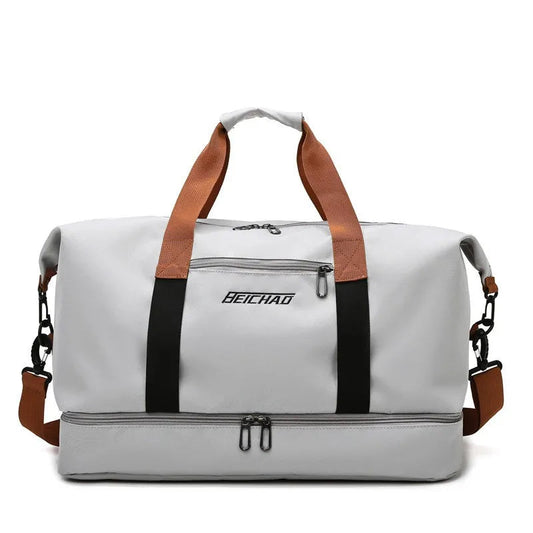 Fitness Gym Bag with Shoe Compartment | Wet/Dry Separation for Travel Convenience