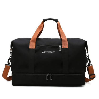 Fitness Gym Bag with Shoe Compartment | Wet/Dry Separation for Travel Convenience