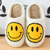 Cozy Winter Slippers | Soft Faux Fur and Smiley Design